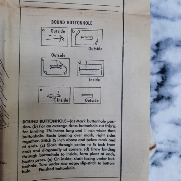 Mail Order Vintage 1960's Pattern #4848 Women's Cape Size 8 Bust 31.5 Waist 24 - Picture 9 of 9